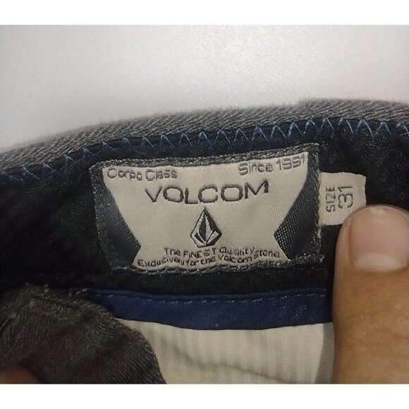 Volcom Corpo Class Flat Front Skate Surf Gray Shorts Mens 31 - Picture 5 of 6